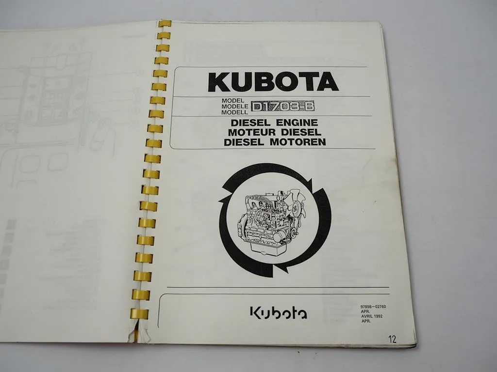 Schäffer 336 Lader Hoflader mit Kubota D1703-B Betriebsanleitung Ersatzteilliste