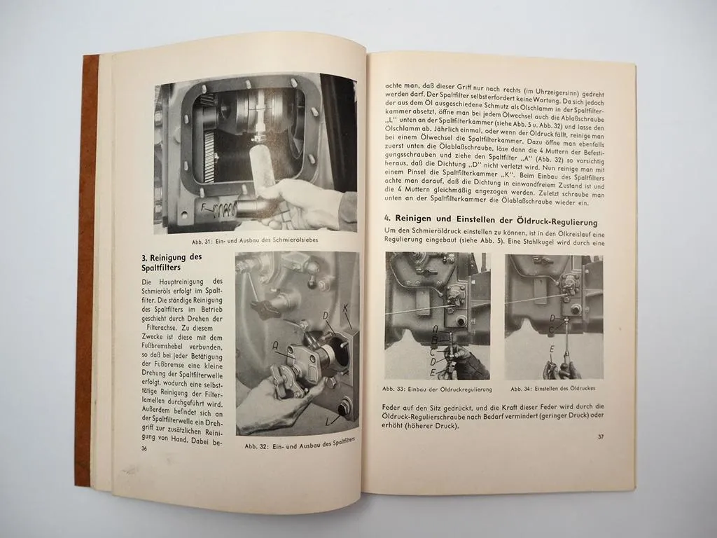 Schlüter AS18 Dieselschlepper Betriebsanleitung Bedienungsanleitung 1950er Jahre