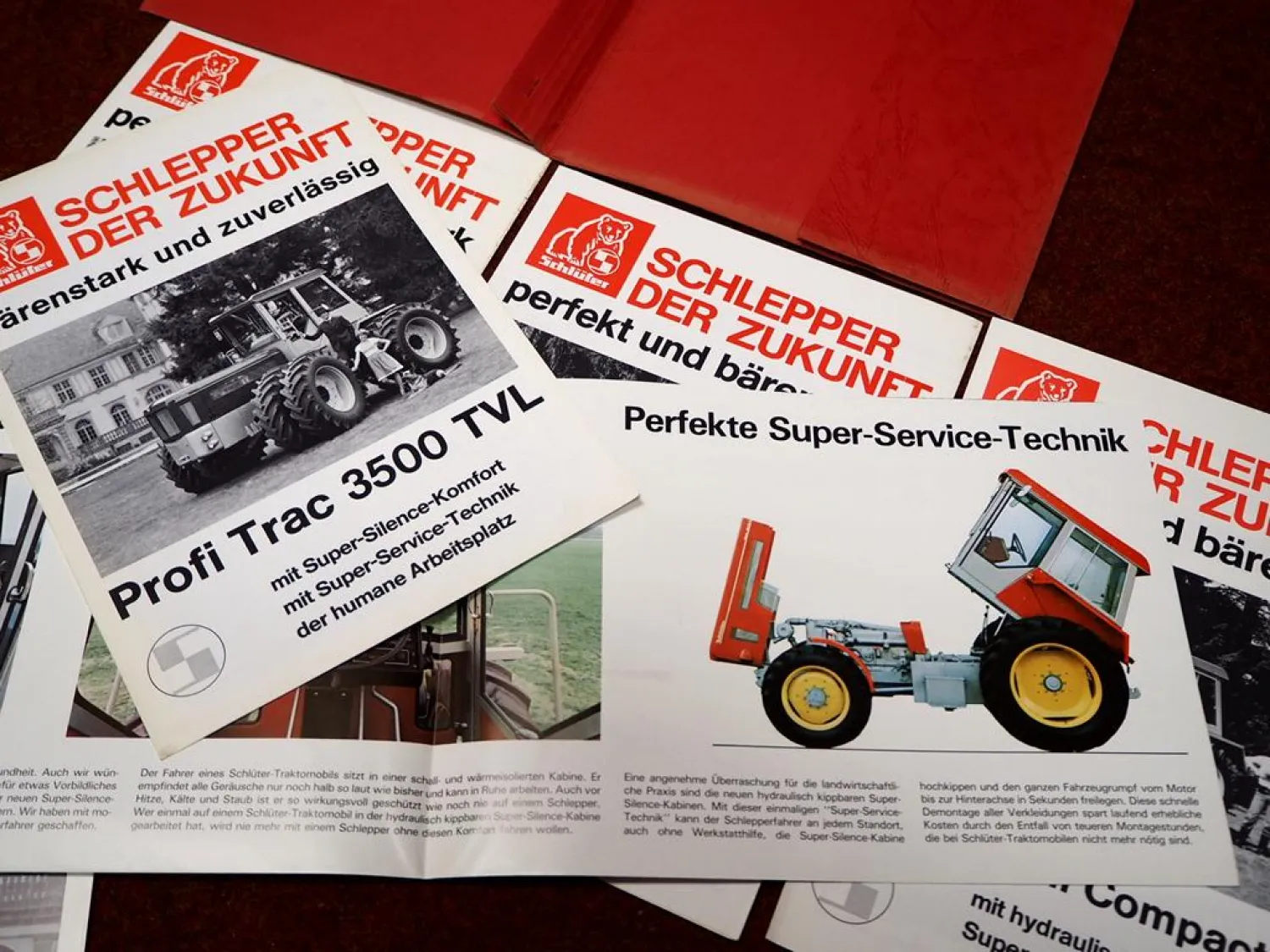Schlüter Compact Super Profi Traktomobil & Profi Trac Mappe mit 12 Prospekten