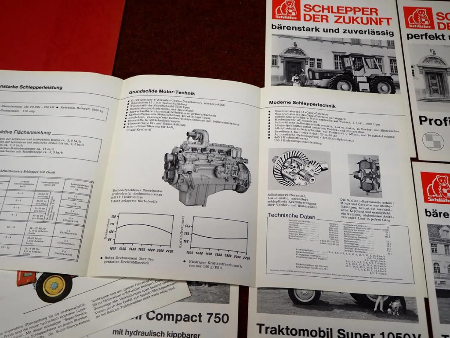 Schlüter Compact Super Profi Traktomobil & Profi Trac Mappe mit 12 Prospekten
