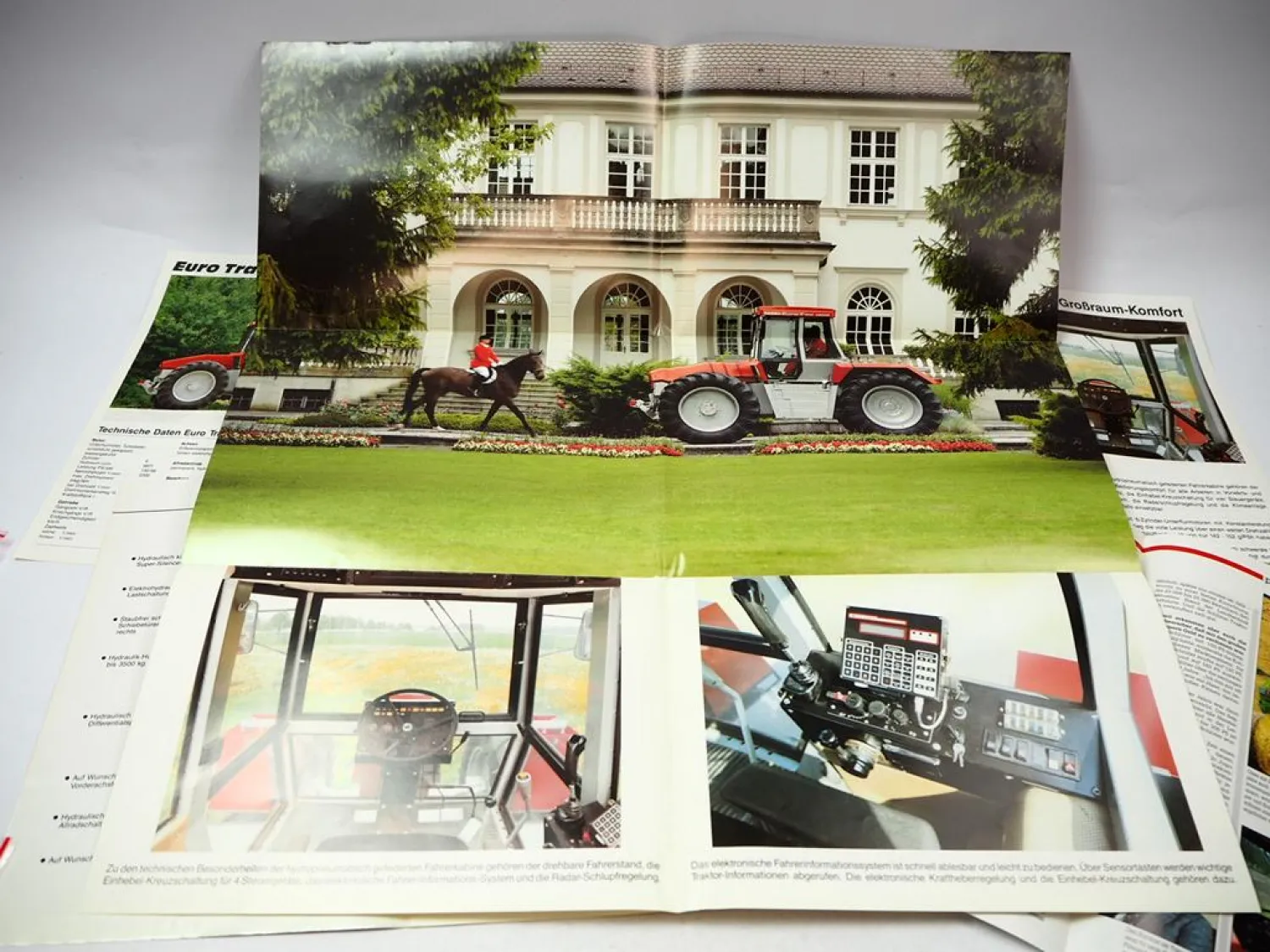 Schlüter Trac / Euro trac 1300 1600 1900 LS - 3 Prospekte & 1 Profi Stand 1990