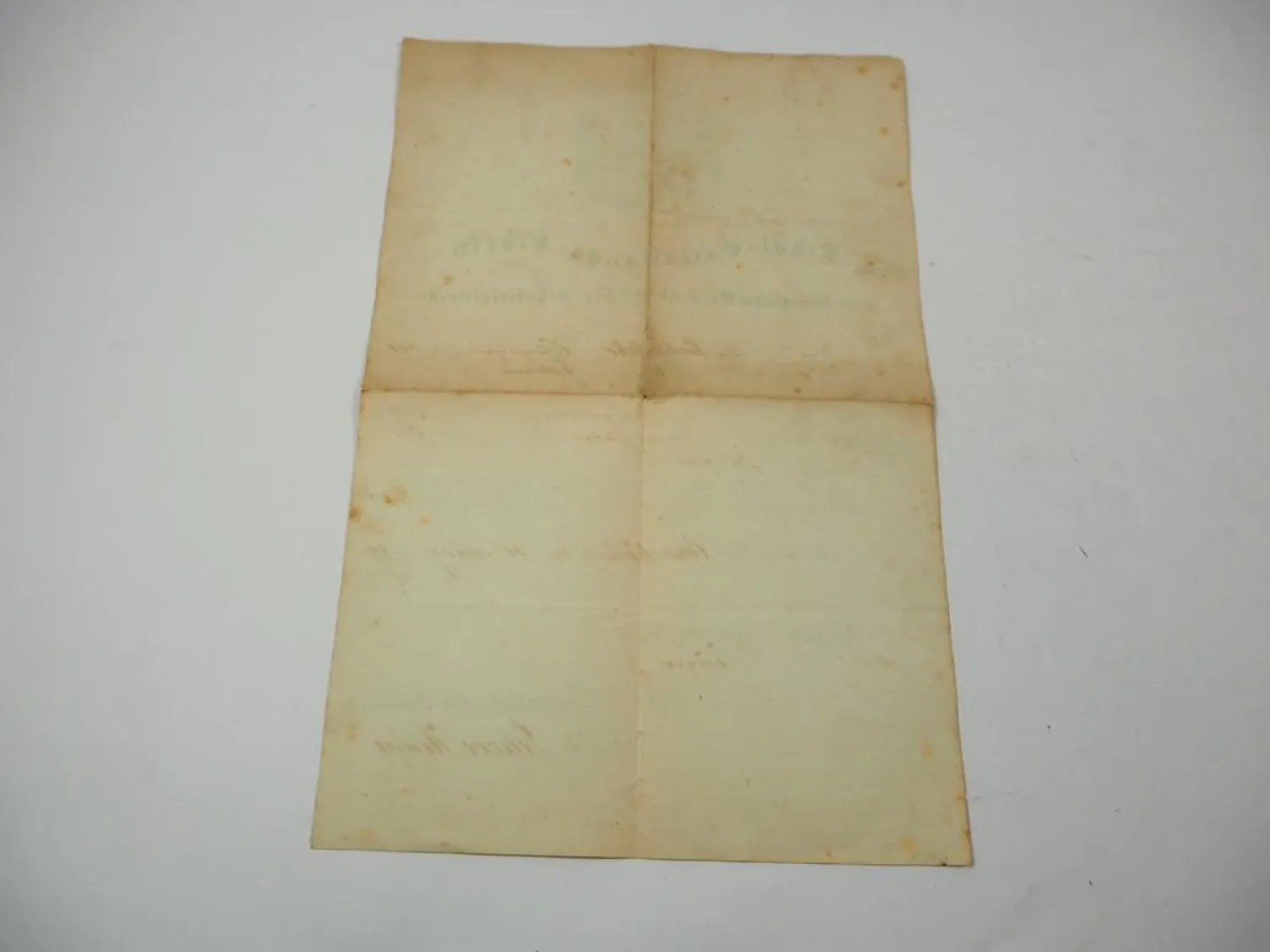 Schulentlassungsschein Württemberg 1869 Ochsenhausen
