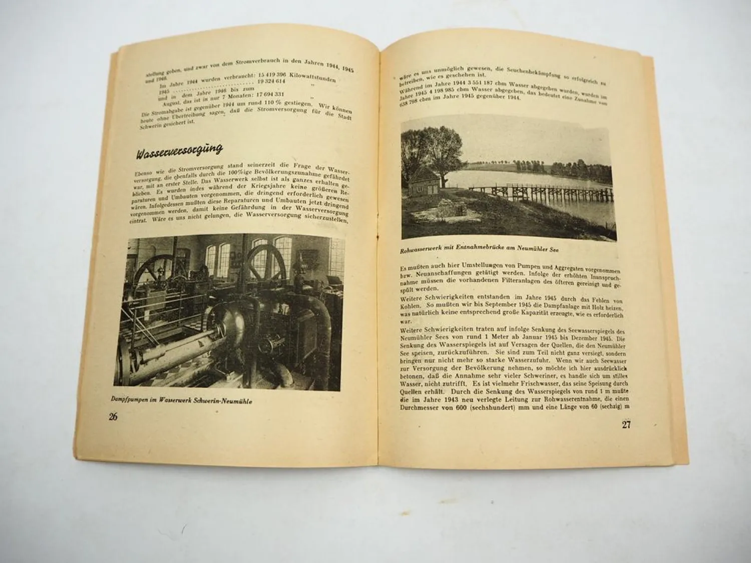 Schwerin Bericht über den demokratischen Aufbau der Landeshauptstadt 1946 DDR