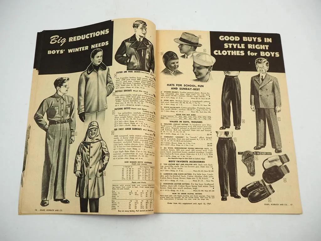 Sears Roebuck & Co Philadelphia department store catalog 1947 Special E.T.O.