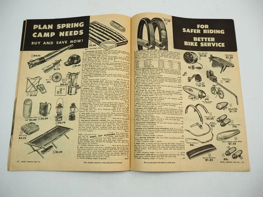 Sears Roebuck & Co Philadelphia department store catalog 1947 Special E.T.O.