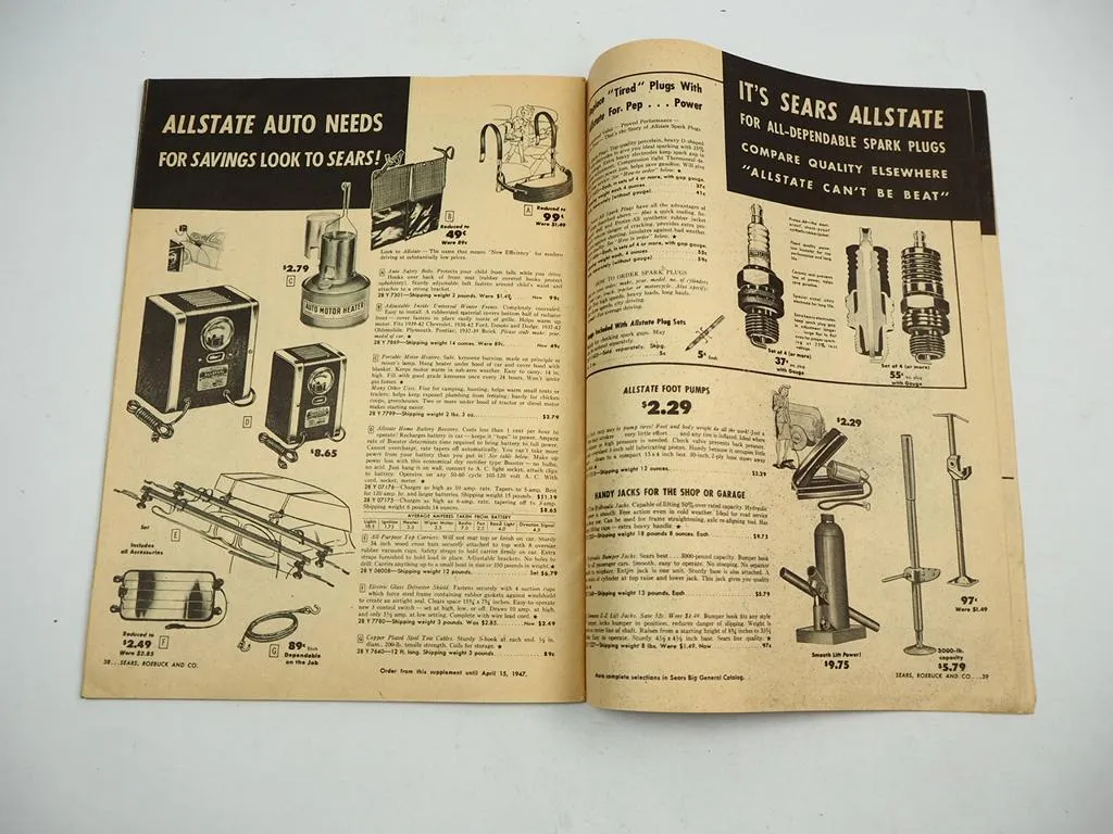 Sears Roebuck & Co Philadelphia department store catalog 1947 Special E.T.O.