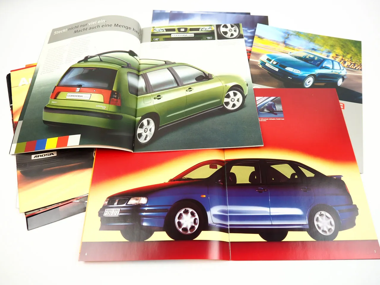 Seat 12x Prospekt Cordoba Arosa Ibiza Leon Toledo Gesamtprogramm 1990er Jahre