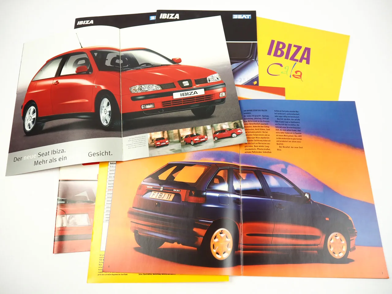 Seat 7x Prospekt Ibiza 1990 bis 1999