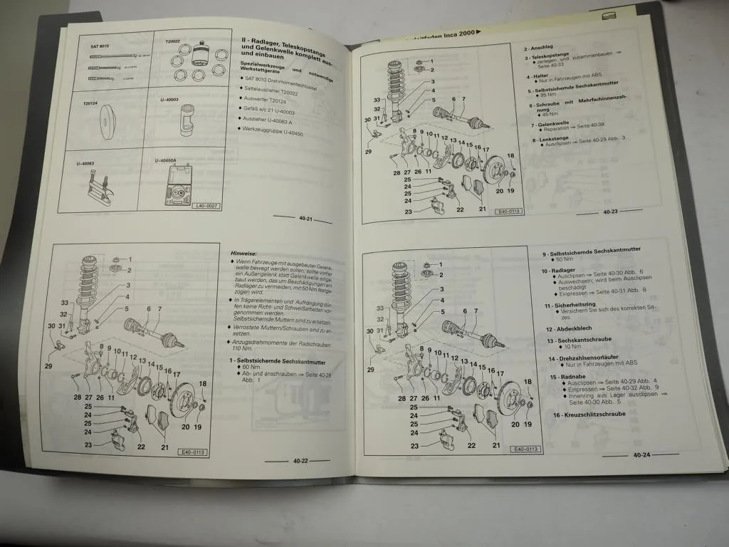 Seat Inca 2000 - 2001 9K Reparaturanleitung Werkstatthandbuch