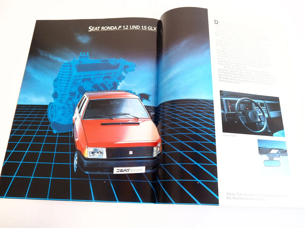 Seat Ronda P System Motor Porsche PKW Prospekt 1984