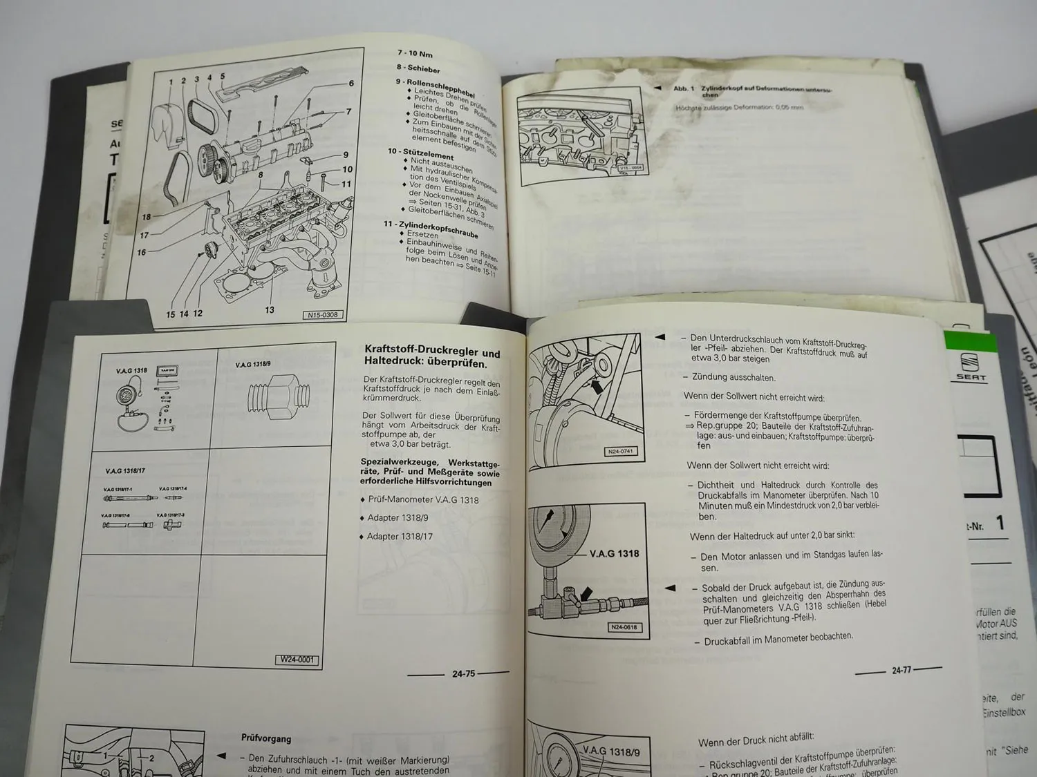 Seat Toledo II 1M Leon 1.4 1.6 Motor AHW APE AXP AUS AZD Reparaturleitfaden