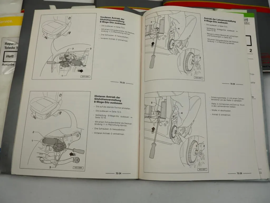 Seat Toledo II 1M Leon Reparaturanleitung Elektrik Karosserie Bremse Klimaanlage