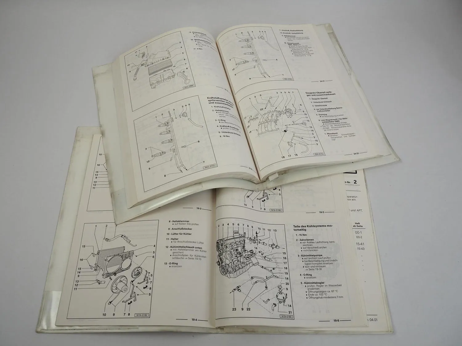 Seat Toledo Leon ab 99 Werkstatthandbuch 1.8 Motor AGN APG APT 110Kw 2 Hefte