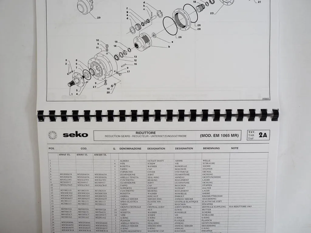 Seko Samurai 2 Futtermischwagen Ersatzteilkatalog + Moba MC100 Waage Bedienung