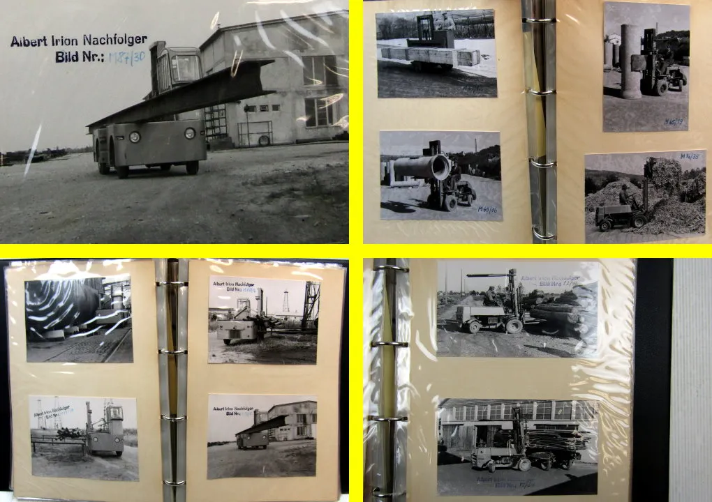 seltene Mappe mit originalen Werksphotos von Albert Irion Nachfolger ca 1960/65
