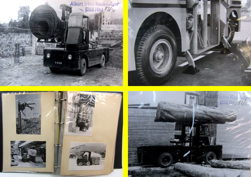 seltene Mappe mit originalen Werksphotos von Albert Irion Nachfolger ca 1960/65