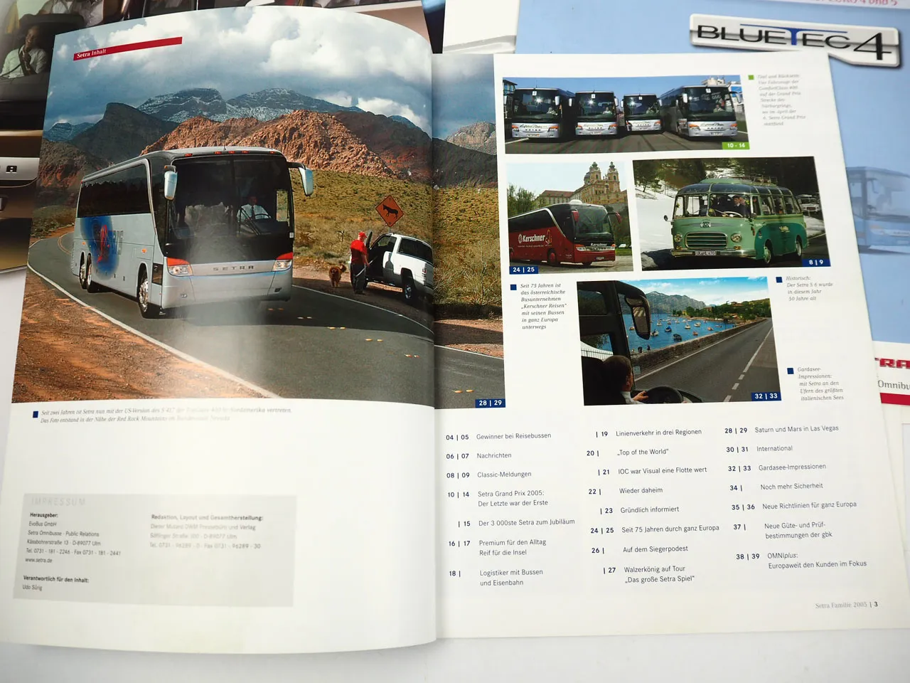 Setra MultiClass ComfortClass TopClass Omnibus 10x Prospekt 2005/06