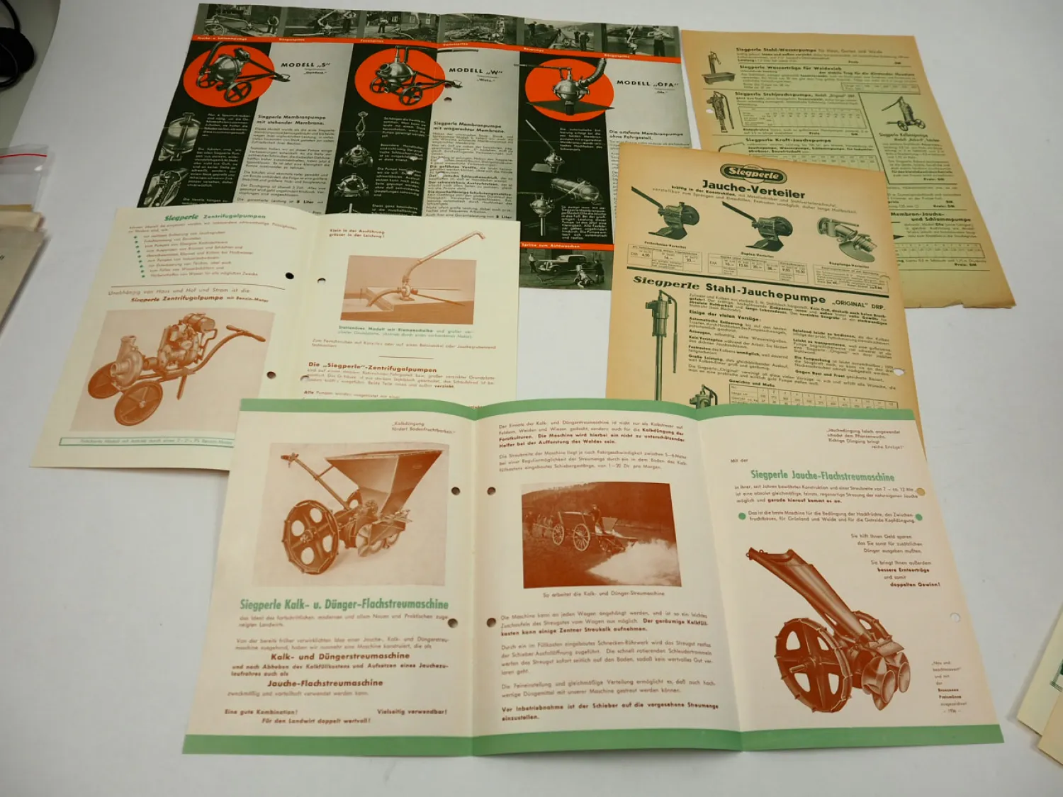 Siegperle Pumpen Landwirtschaft Prospekt Westfälische Eisen Blechwerke Siegen