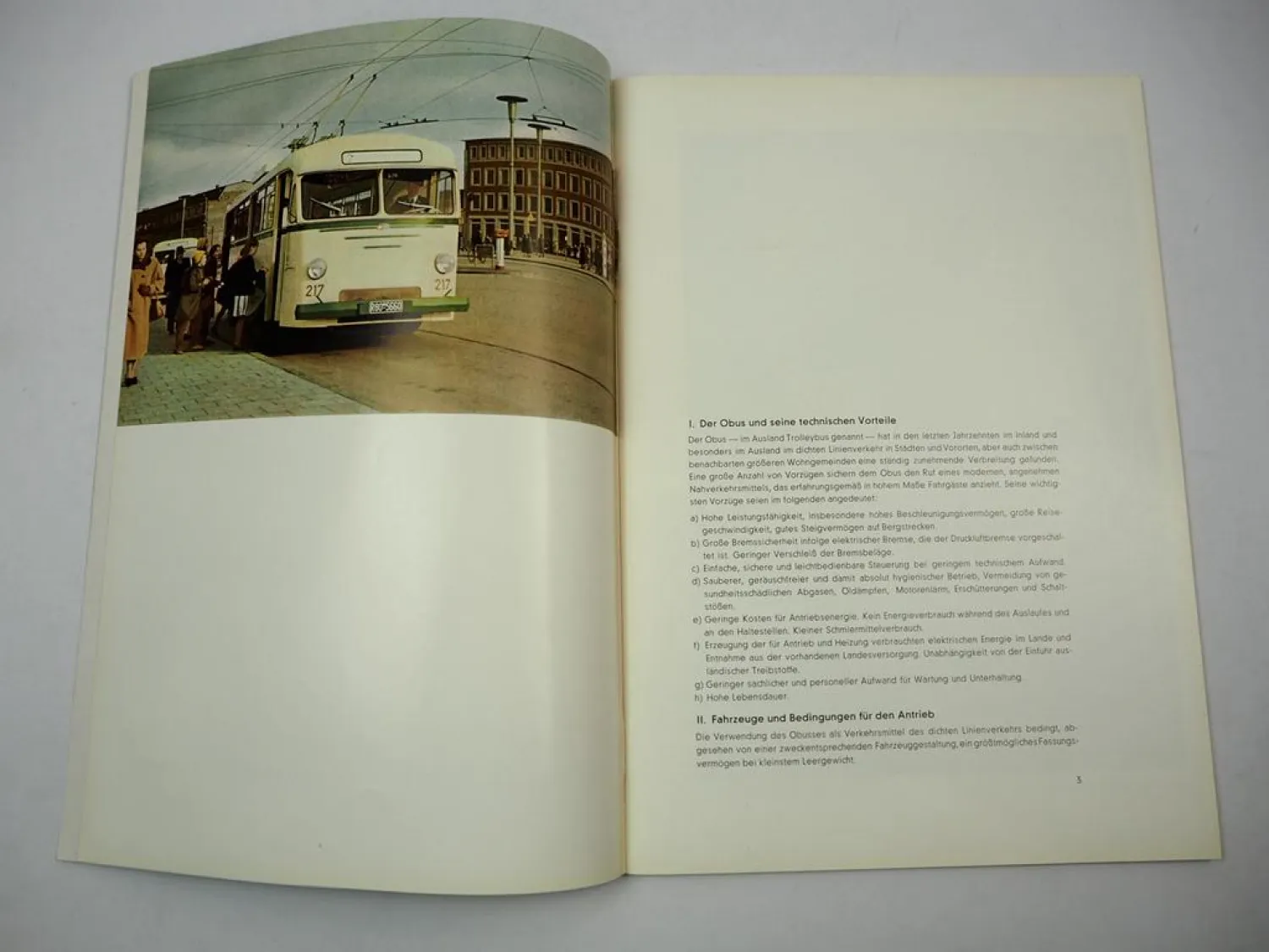 Siemens Elektrotechnik im Bahnbetrieb Obusse Oberleitungs Omnibus ca 1953