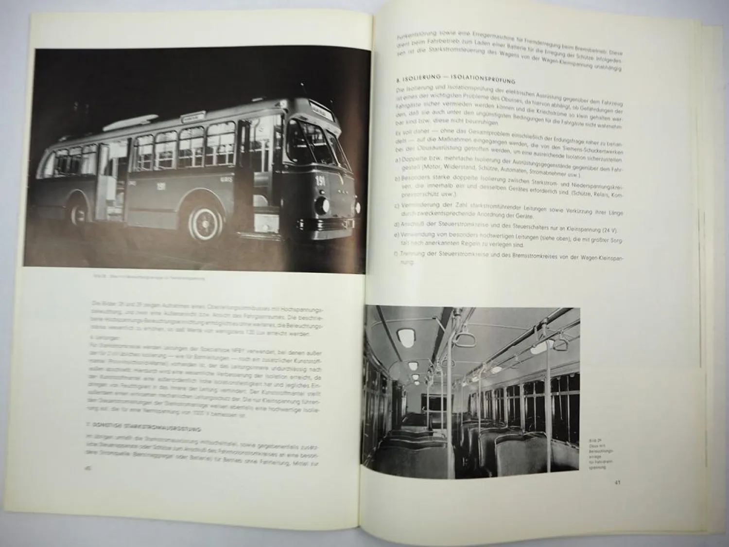 Siemens Elektrotechnik im Bahnbetrieb Obusse Oberleitungs Omnibus ca 1953