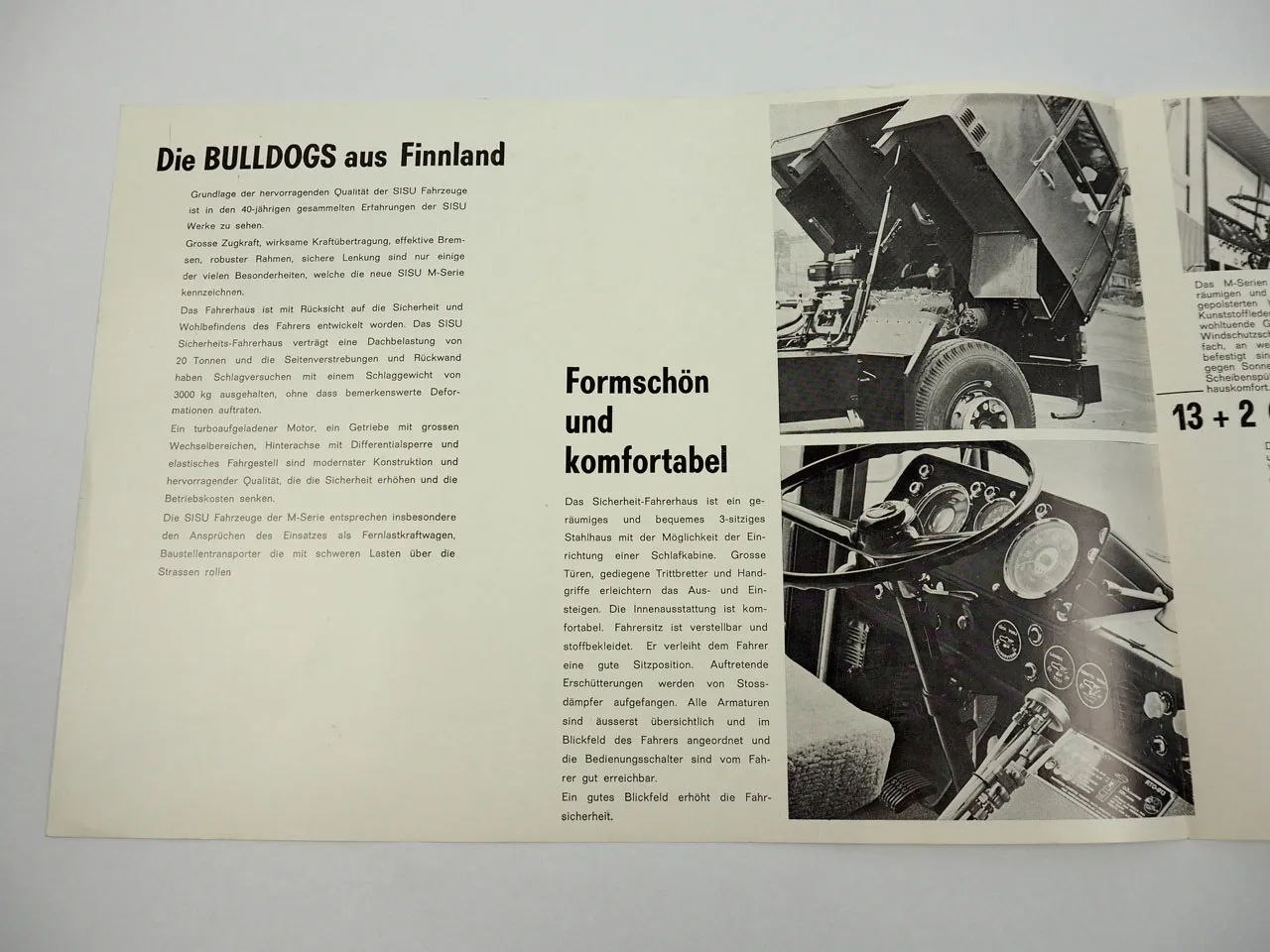 Sisu M 161 162 LKW Truck Prospekt 1972 Finnland