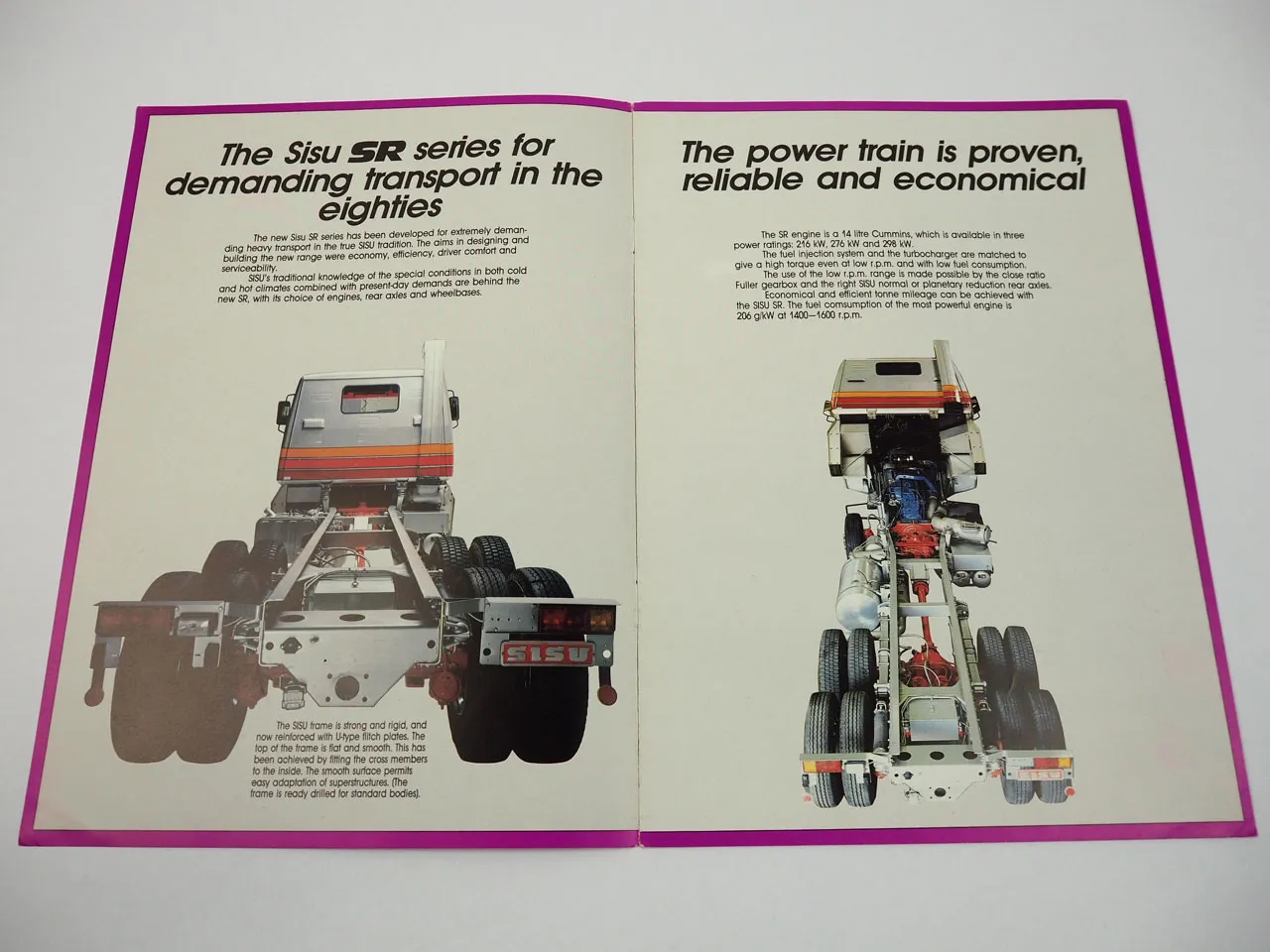 Sisu SR 220 280 300 LKW Truck Prospekt 1982 Finnland