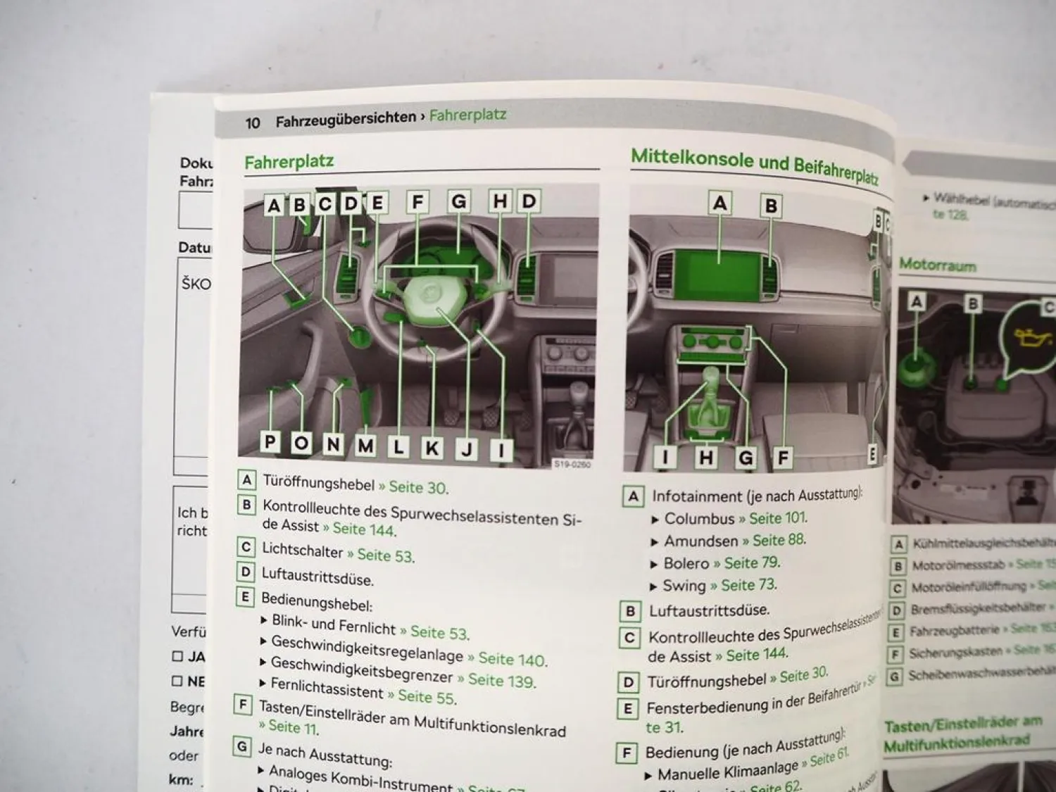 Skoda Karoq Typ NU7 Betriebsanleitung Bordbuch 2020 Handbuch Deutsch