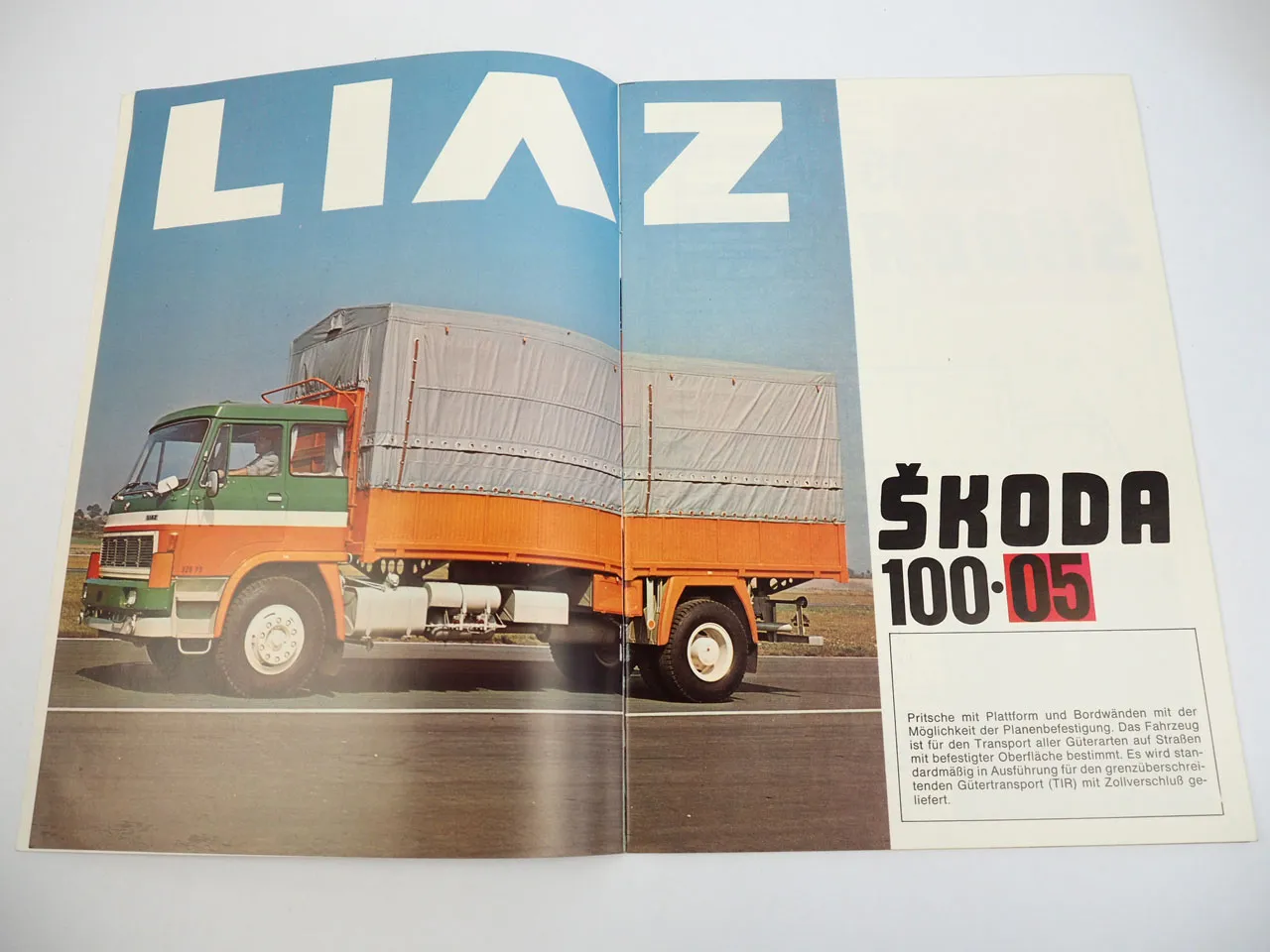 Skoda LIAZ 100.05 100.45 LKW Prospekt 20 Seiten ca 1970er CSSR
