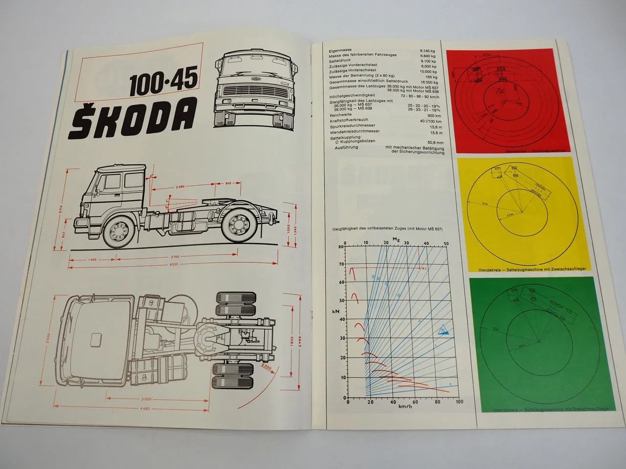 Skoda LIAZ 100.05 100.45 LKW Prospekt 20 Seiten ca 1970er CSSR