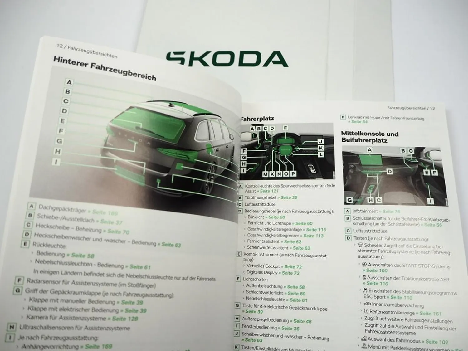 Skoda Octavia 4 5E Betriebsanleitung Bedienung 7/2025 deutsch mit Bordmappe