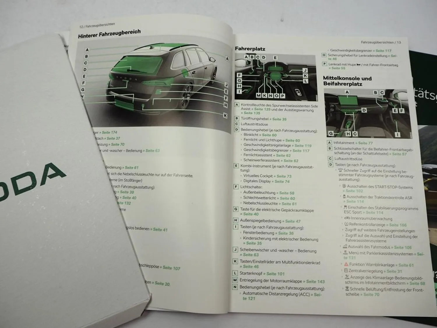 Skoda Octavia 4 Facelift NX Betriebsanleitung Bedienung 11/2025 Bordmappe Deutsch