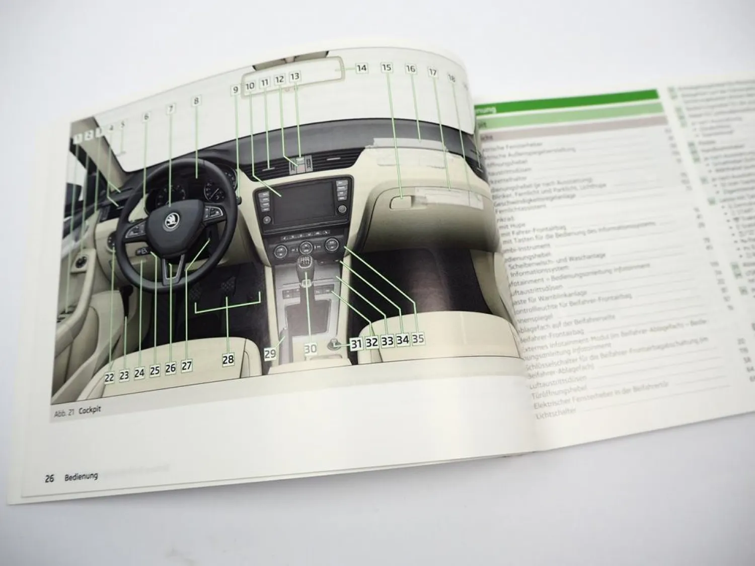 Skoda Octavia 3 5E RS & Combi Betriebsanleitung Bedienung 11/2015 Bordbuch deutsch