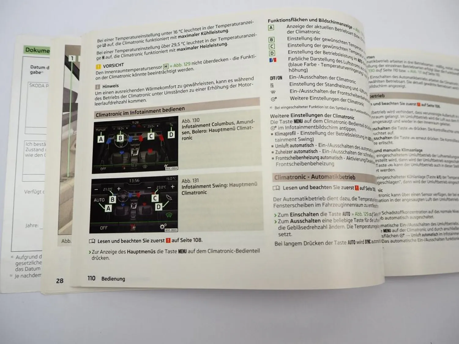 Skoda Octavia 5E RS 4x4 & Combi Betriebsanleitung Bedienung 11/2016 Bordbuch deutsch