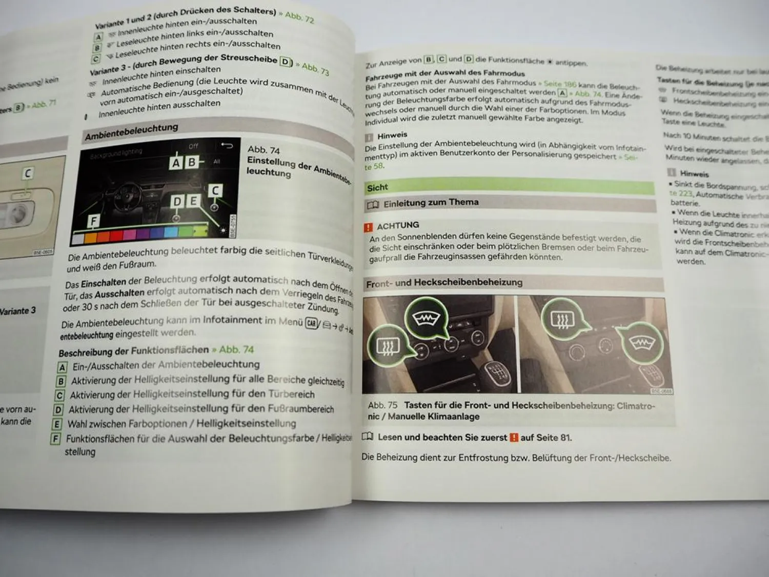 Skoda Octavia 5E RS 4x4 Scout Betriebsanleitung Bedienungsanleitung 11/2018