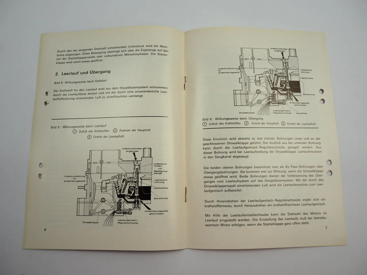 Solex 40 PDSIT Fallstromvergaser Betriebsanleitung 1967 BMW
