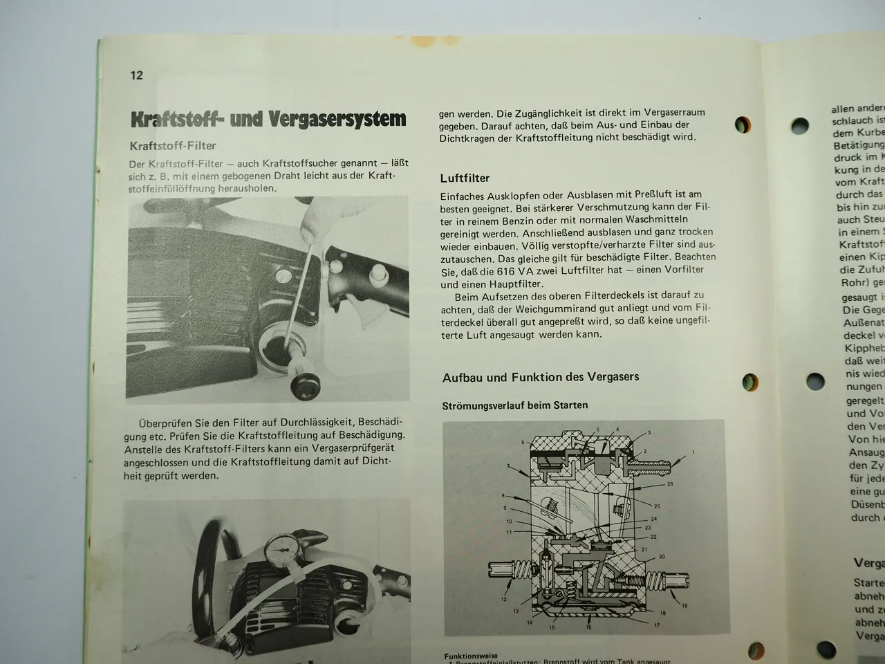 Solo 616 Motorsäge Service Anleitung Werkstatthandbuch Reparaturanleitung 1979