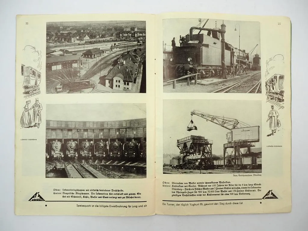 Sonderheft 100 Jahre Eisenbahn Bilderatlas zu den bayerischen Lesebüchern 1935