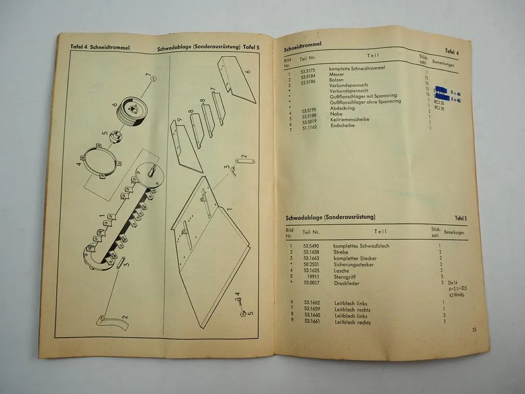 Speiser Nurmi 1100S Schlegelfeldhäcksler Betriebsanleitung Ersatzteilliste 1967