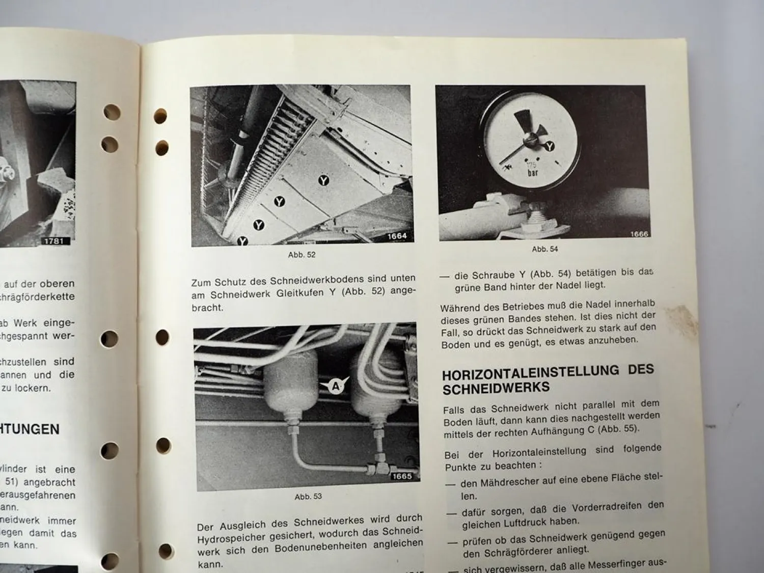 Sperry New Holland Clayson 1530 1545 Mähdrescher Betriebsanleitung ca. 1976