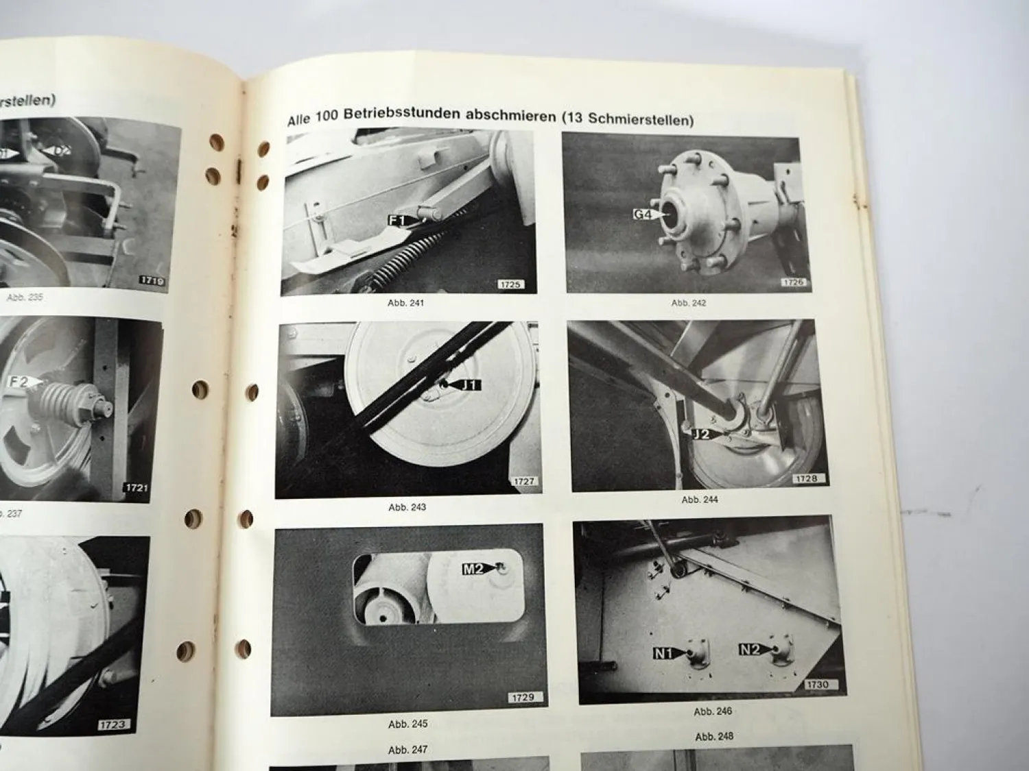 Sperry New Holland Clayson 1530 1545 Mähdrescher Betriebsanleitung ca. 1976