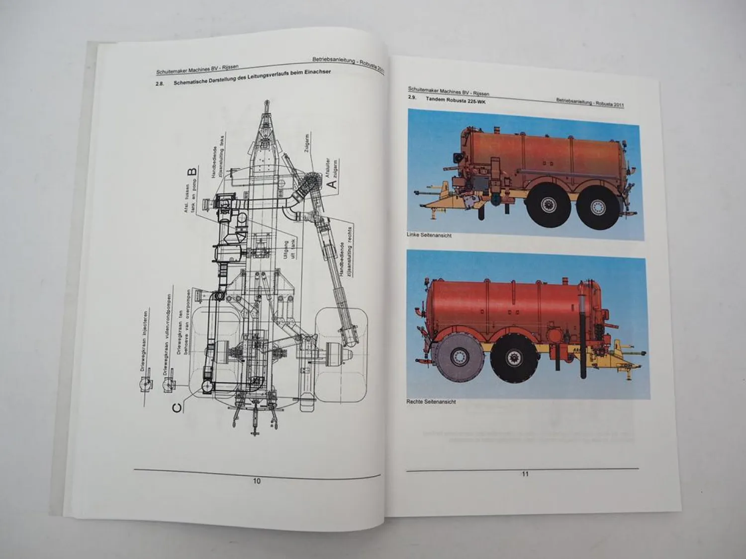SR Schuitemaker Robusta Tankwagen mit Pumpe Betriebsanleitung Bedienung 2011