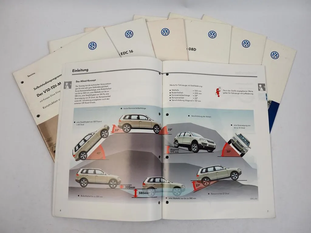 SSP 297 298 299 301 302 303 304 VW Touareg 7L Selbststudienprogramme 2002
