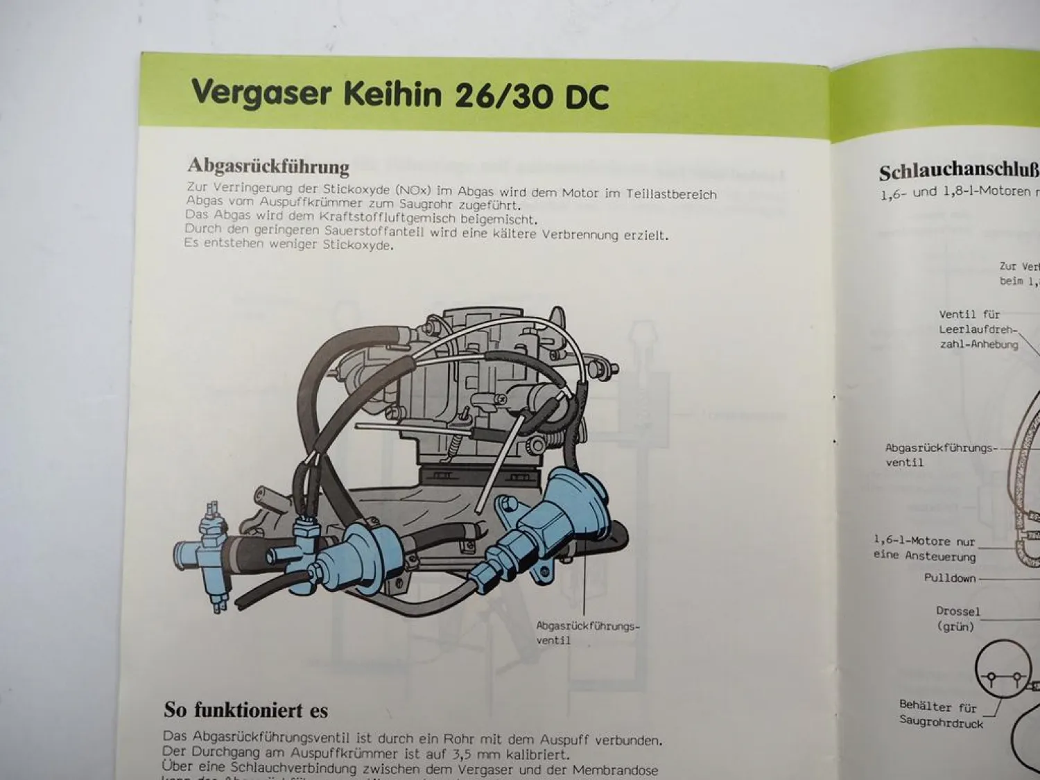 SSP 67 VW Golf 2 ab 1984 Vergaser 2E2 + Keihin 26/30 DC Selbststudienprogramm