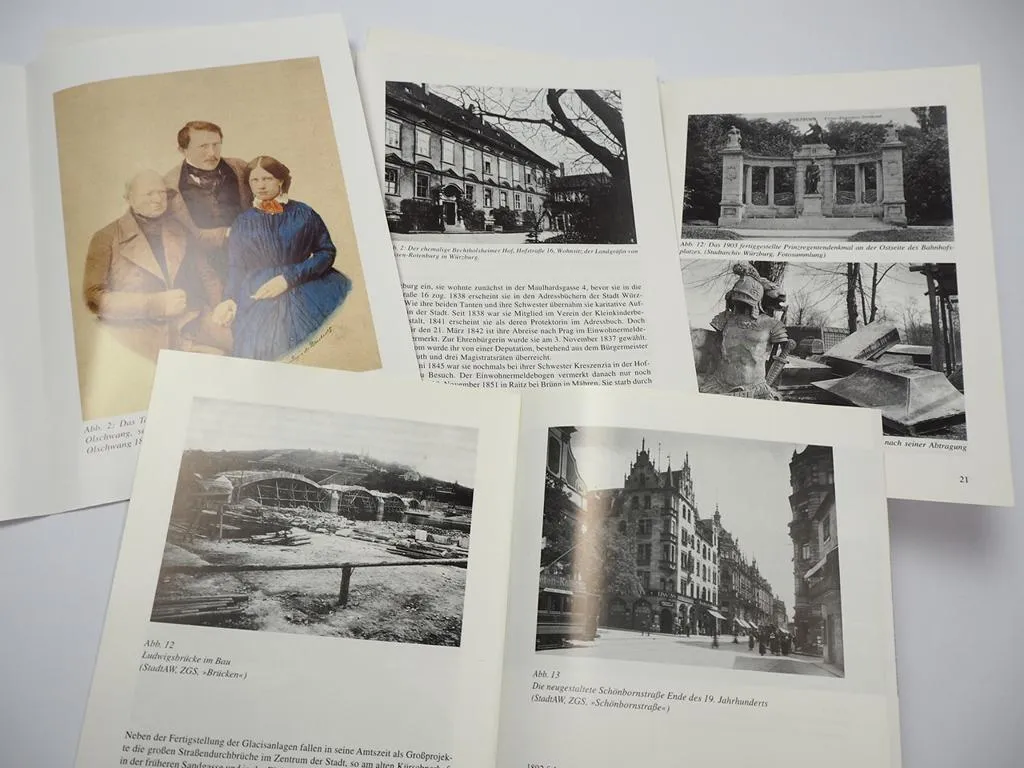 Stadtarchiv Würzburg Ausstellung 10 Ausstellungskataloge 1991 1995 1997
