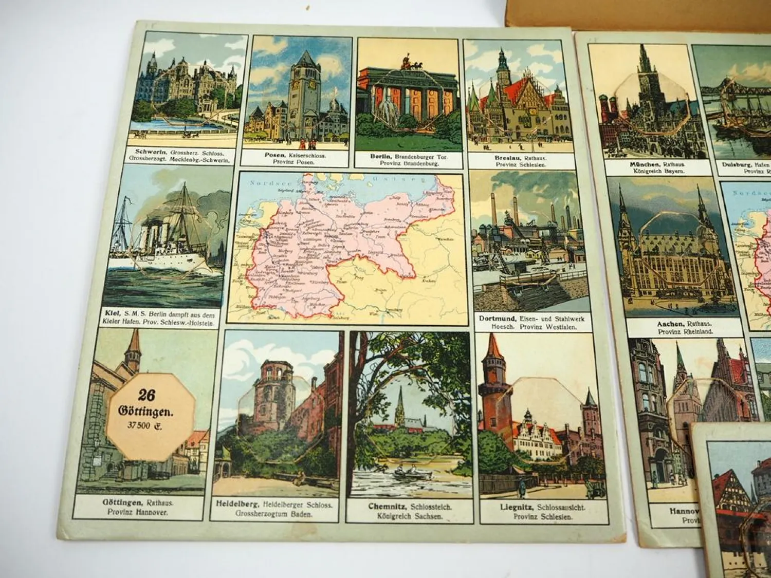 Städte des deutschen Reiches Geographisches Lottospiel Heinsdorff Scholz Mainz