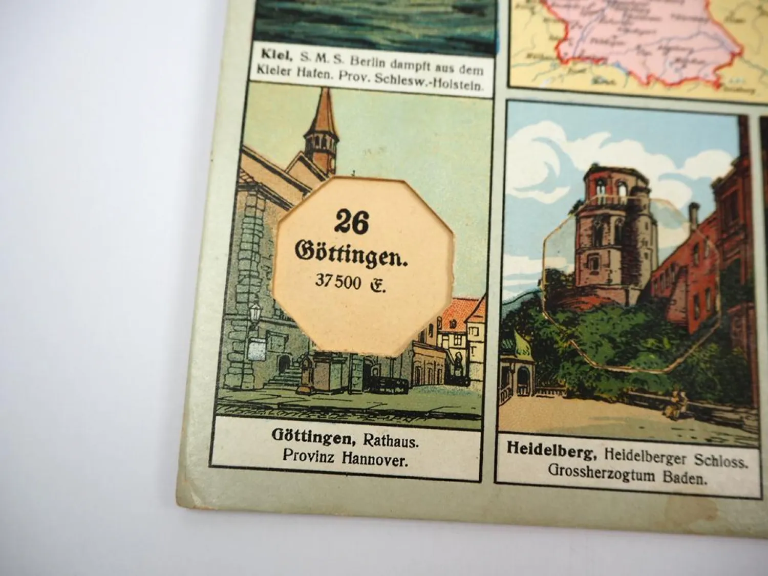 Städte des deutschen Reiches Geographisches Lottospiel Heinsdorff Scholz Mainz