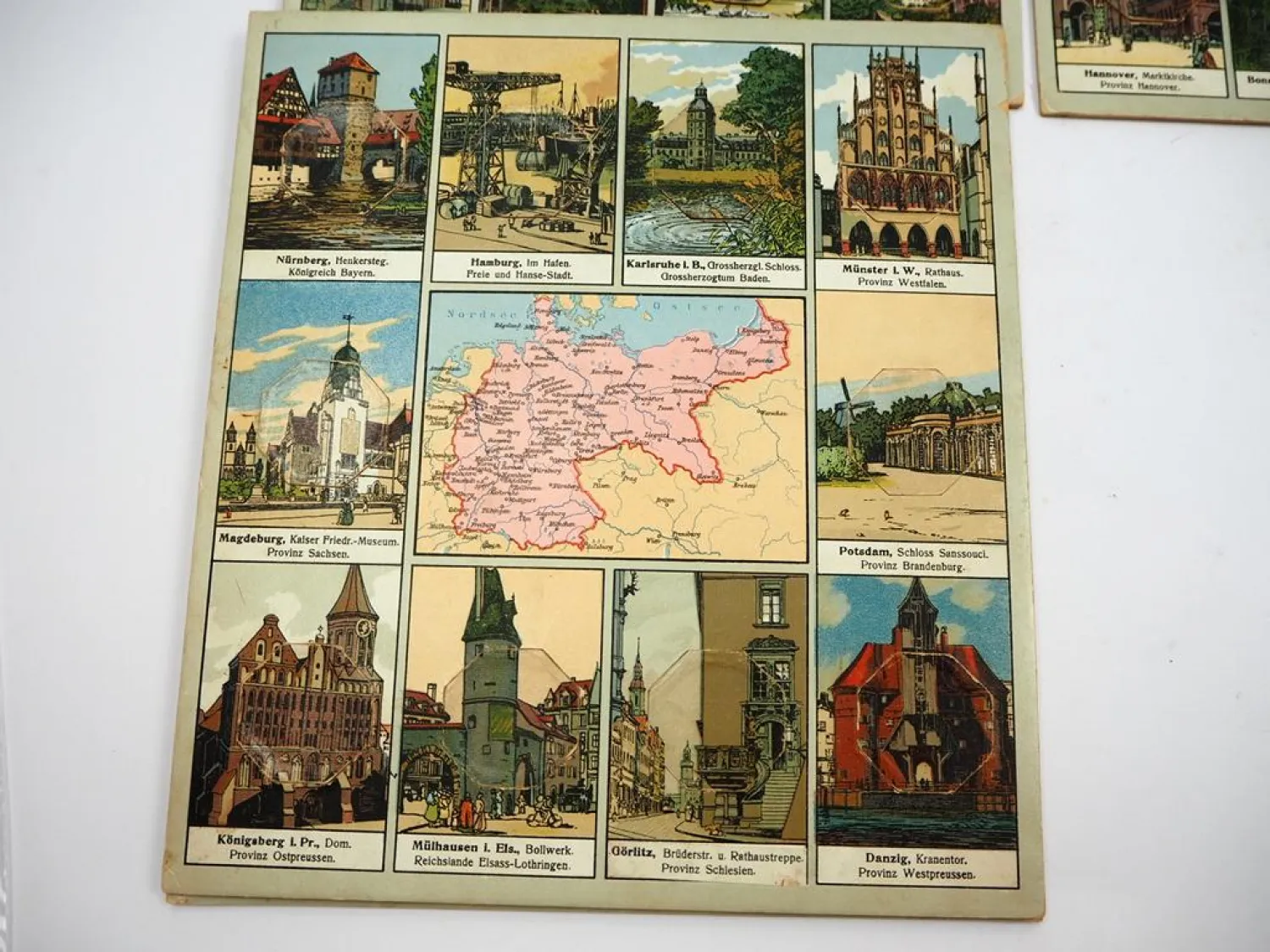 Städte des deutschen Reiches Geographisches Lottospiel Heinsdorff Scholz Mainz