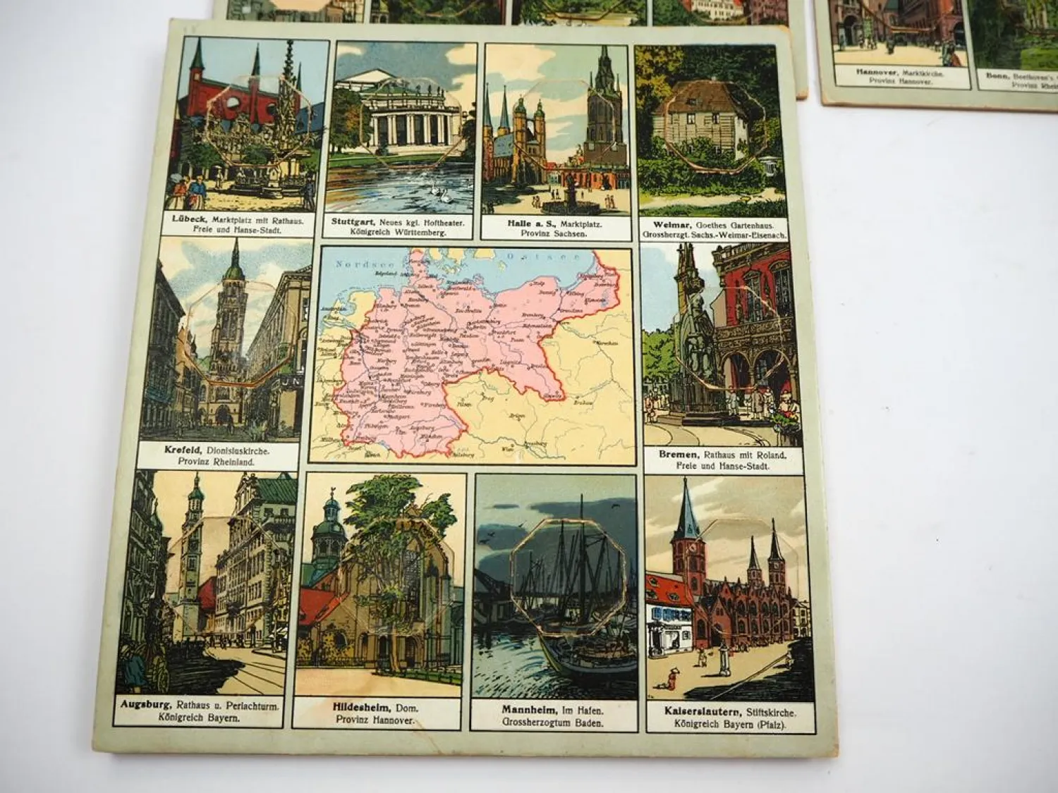 Städte des deutschen Reiches Geographisches Lottospiel Heinsdorff Scholz Mainz