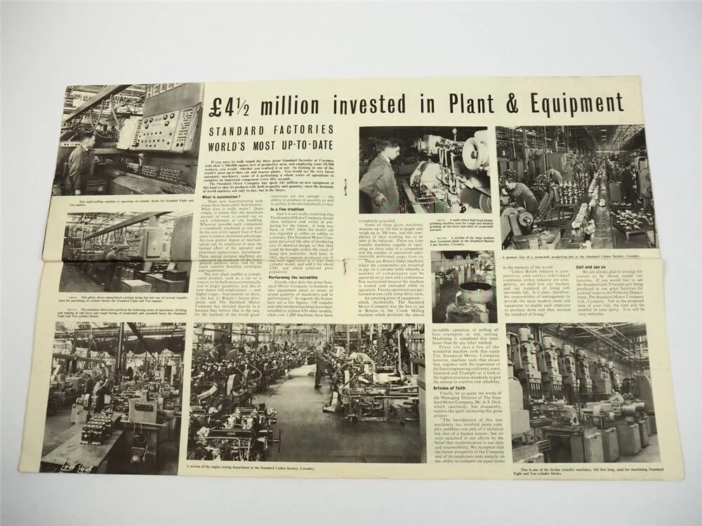 Standard Motor Company Cars Vanguard Werkszeitung News England Coventry 1957