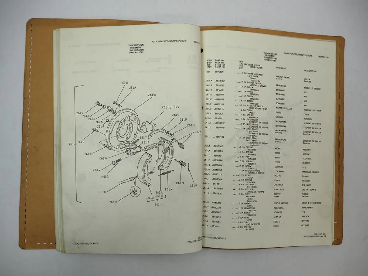 Steinbock Boss PX25 Gabelstapler Ersatzteilliste Prüfbuch 1985